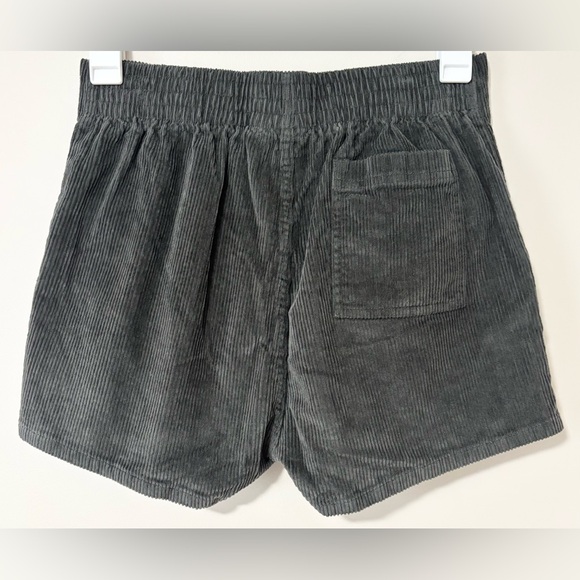Hammies Gray Corduroy High Rise Shorts - Picture 5 of 9